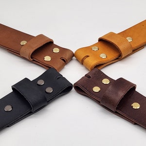 100% Full Grain Cowhide Interchangeable Replacement Leather Belt Strap - 1.5 inch wide