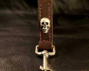 Hand Cut Full Grain Leather Dog Leash - Made in USA