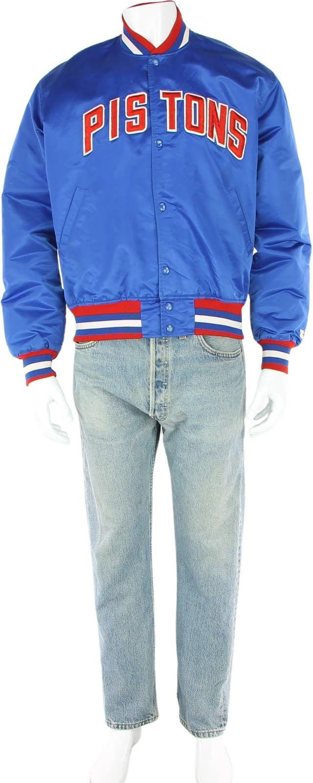Vintage 80s DETROIT PISTONS NBA Starter Nylon Jacket L – XL3 VINTAGE  CLOTHING