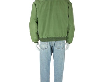 60s Vintage Varsity Catalina Martin Green Bomber Jacket UK