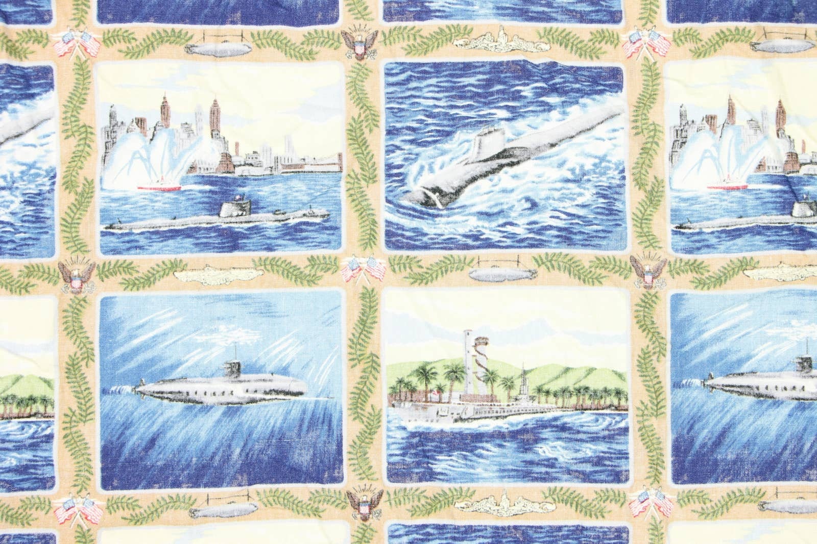 Vintage Reyn Spooner Navy USN Submarine Silent Service - Etsy