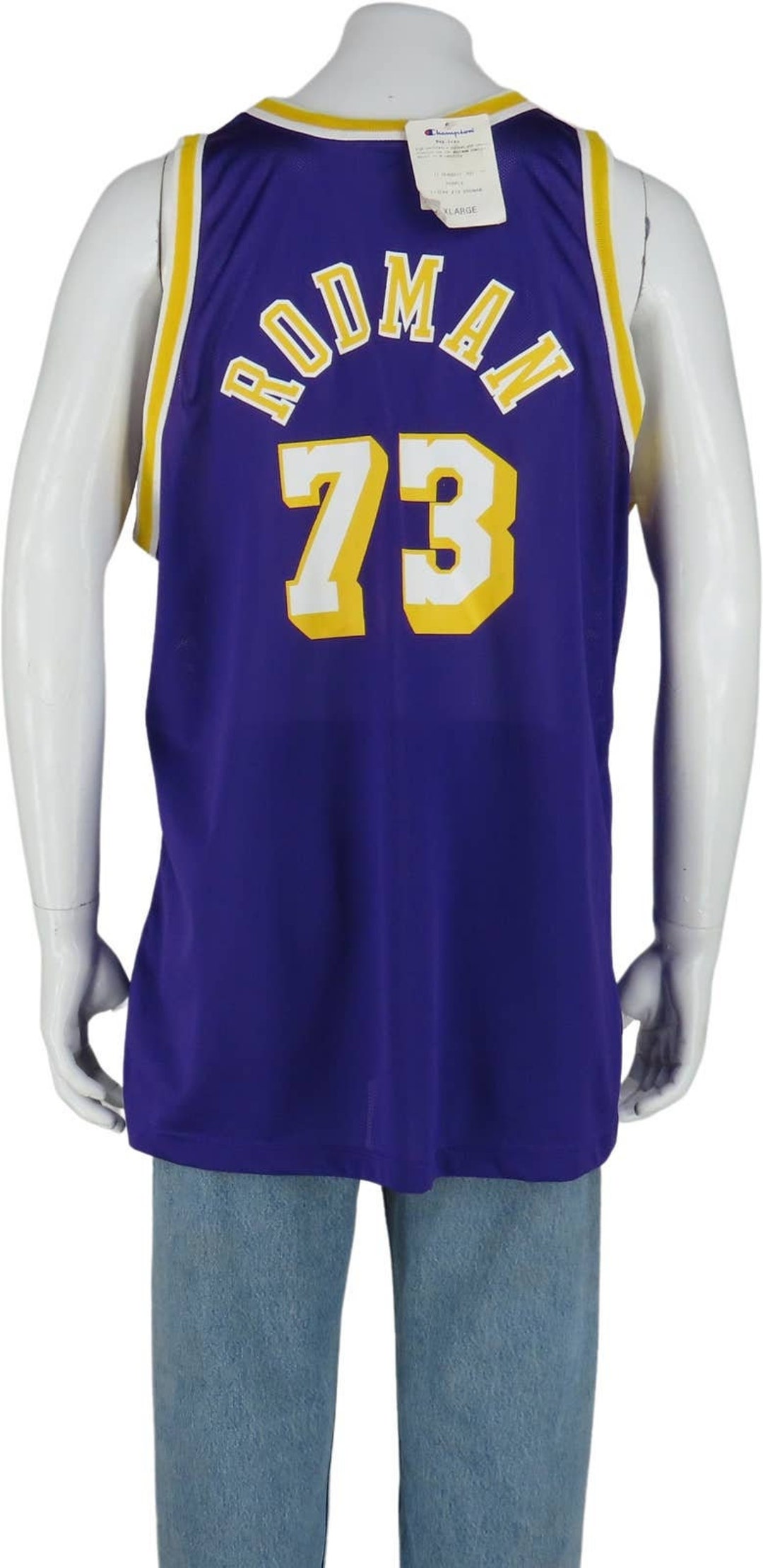 Authentic Vtg. 70s/80s Los Angeles Lakers Kareem Abdul Jabbar Sand Knit  Jersey