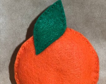 Orange Cat Toy fruit cat toy catnip cat toy fruit catnip toy food cat toy food catnip toy orange toy orange food toy felt orange toy felt