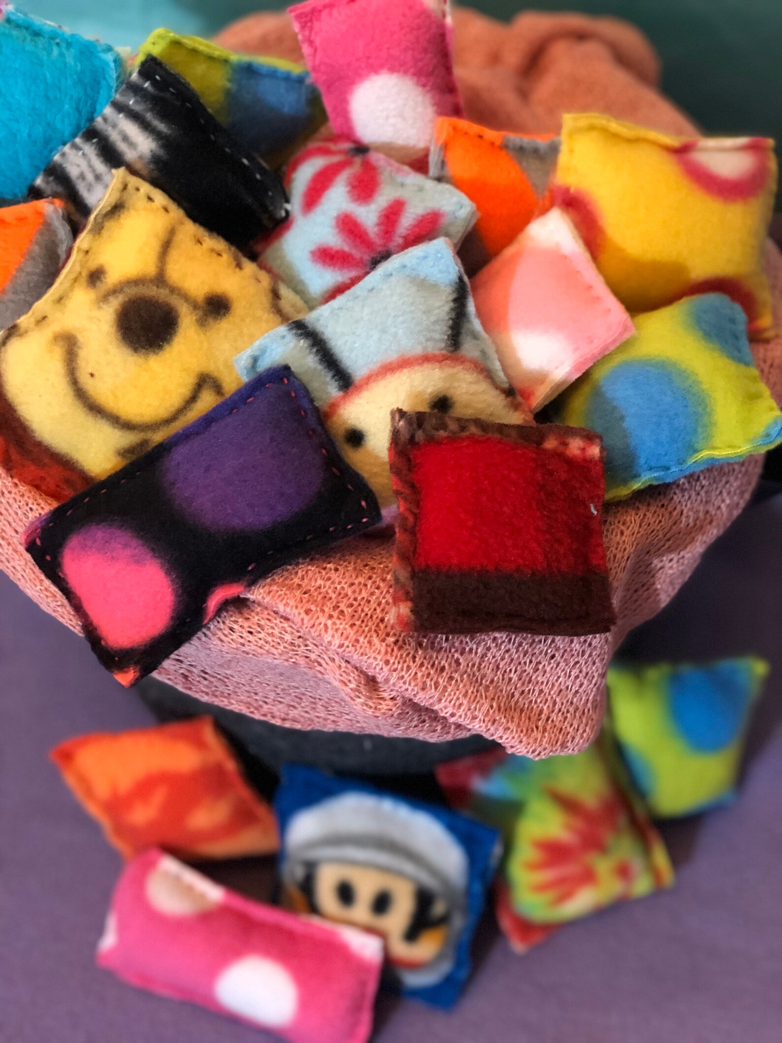 3 SMALL Fleece Cat Pillow Toy Fleece Cat Toy Catnip Cat Toy Etsy