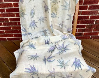 Eco-printed Silk Scarf