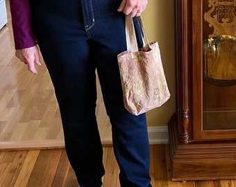 Ecoprinted & Naturally Dyed Canvas Bags