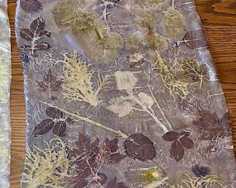 Eco-printed Silk Scarf