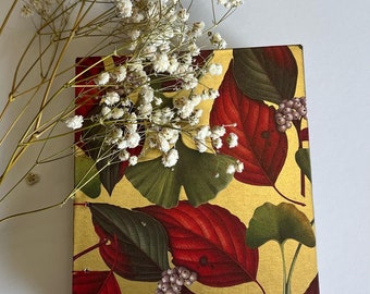 Ginkgo Leaves Eco-dyed Journal
