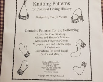 Knitting Patterns for Colonial Living History