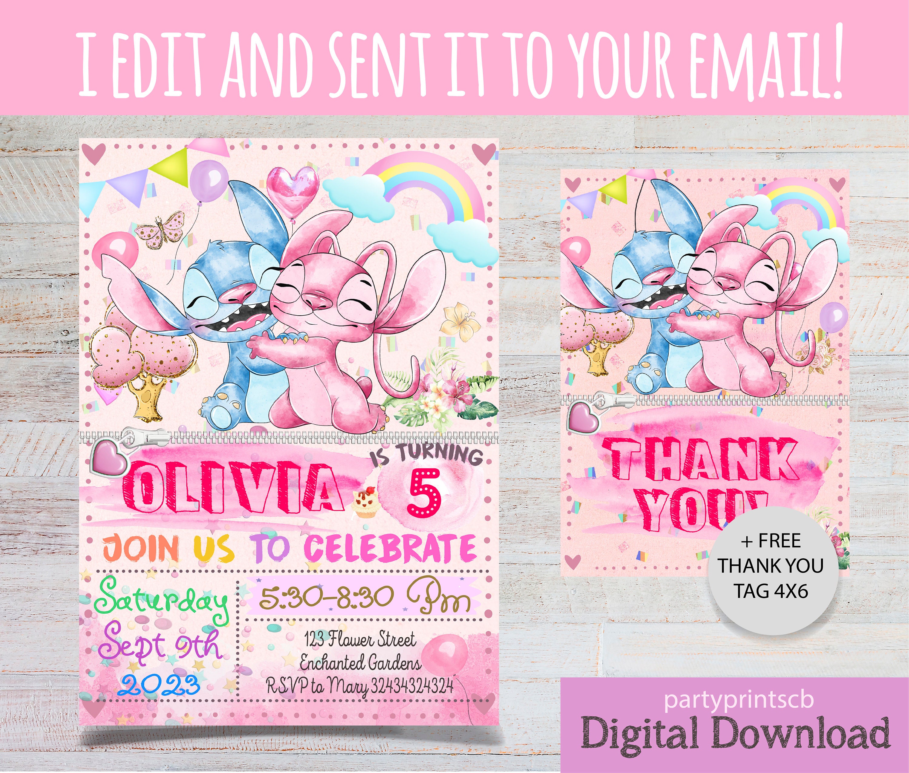 30 Free Templates for 'Lilo and stitch invitation