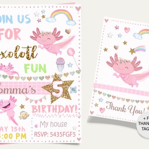 Axolotl Party Supplies For Girls, Axolotl Cupcake Toppers, Axolotl Balloon  Axolotl Party Favors Reusable Cute Axolotl Themed Birthday Party Supplies