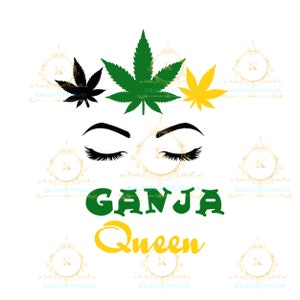Ganja Queen SVG- Joint Svg- Cricut Files- Dope Svg- Digital Download- Maijuana- Cannibis-Weed Svg
