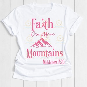 Borstkanker SVG- Faith Can Move Mountains Svg- Borstkanker Awareness