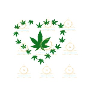 Heart Marijuana SVG- Joint Svg- Cricut Files- Dope Svg- Digital Download- Maijuana- Cannibis-Weed Svg