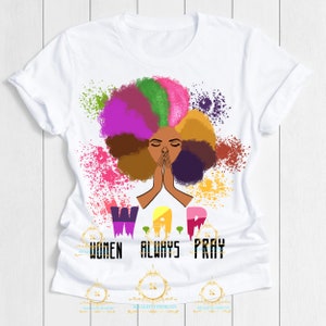 WAP PNG- Sublimation Design-Heat Press File- Praying Woman