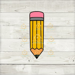 Crayon SVG- Retour à l’école- École Svg-Enseignant Svg- Cricut Cut File- Enseignant Cut File