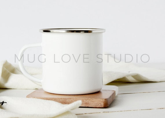 10 ounce metal camper mug mockup bundle blank mug photo styled stock photo stock photography 079