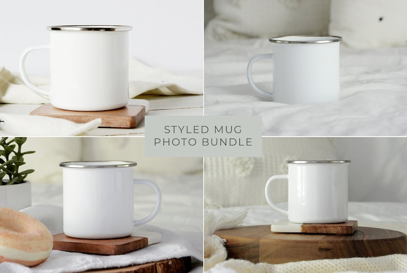10 ounce metal camper mug mockup bundle blank mug photo styled stock photo stock photography 079