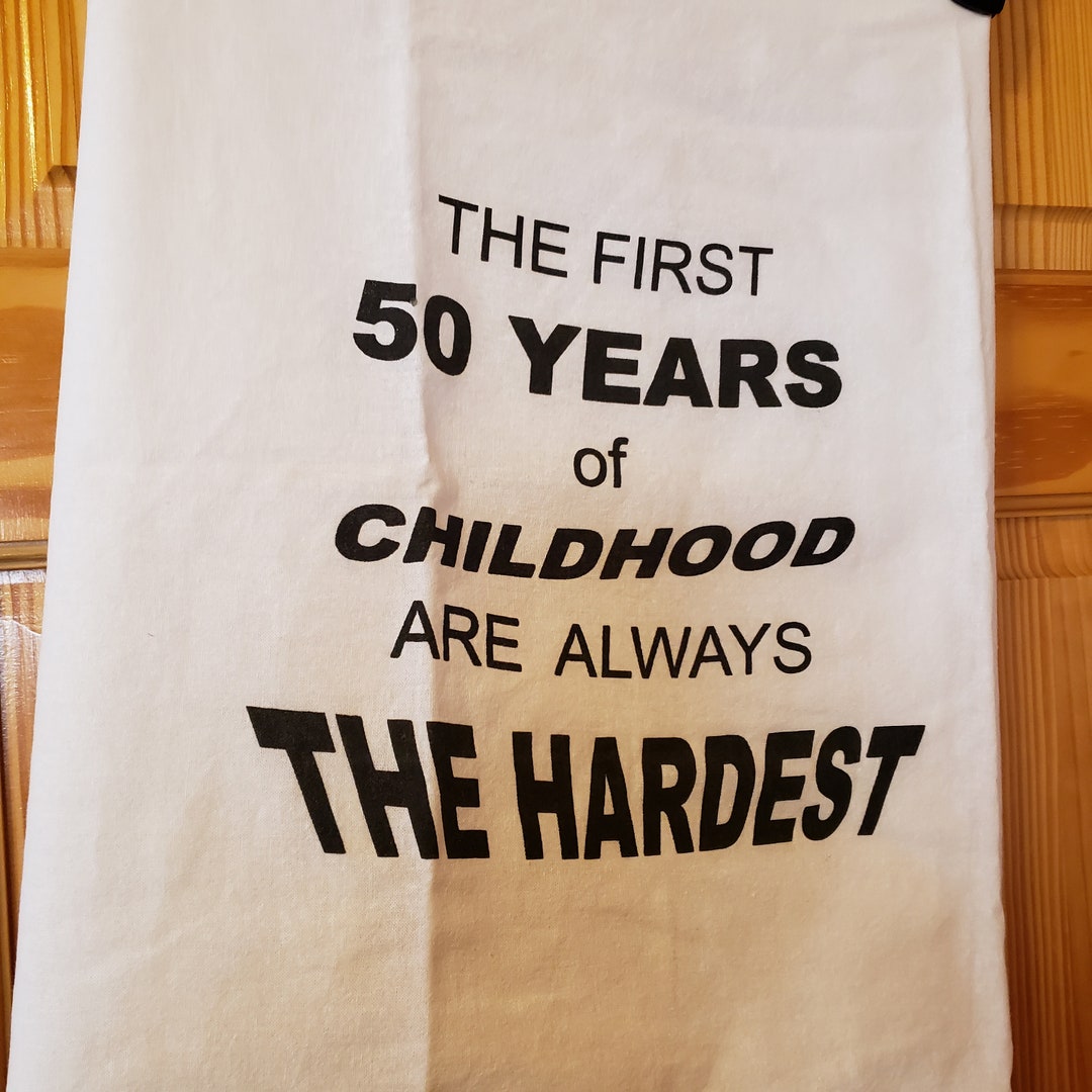 Flour Sack Towel 50th Birthday Joke Gift Etsy