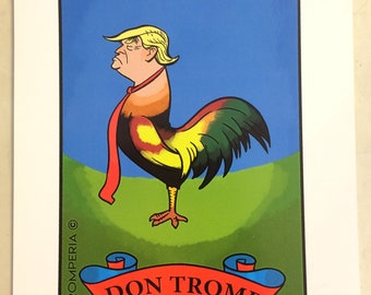 TROMPERIA Limited Edition, Signed print on 11 x 8 1/2" card