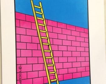 TROMPERIA Limited Edition, Signed print on 11 x 8 1/2" card
