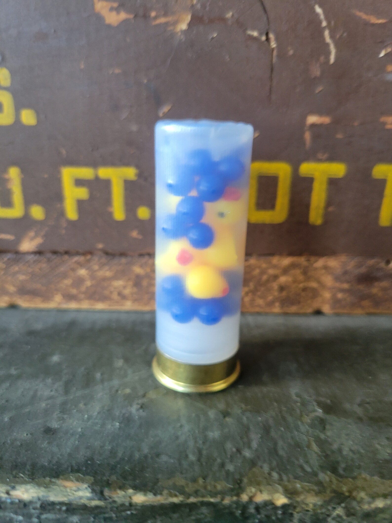 12ga duck Shot Mini Rubber Ducks Shotgun Shell Funny Gag Gift for Dad Fathers Day Hunter Camp