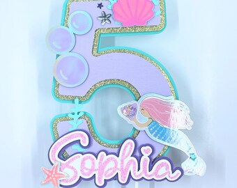 Frozen Snowflake Cake Topper - Handmade - Frozen Party - Girl Snowflakes Birthday Party - Snow - Elsa cake topper - Winter Wonderland