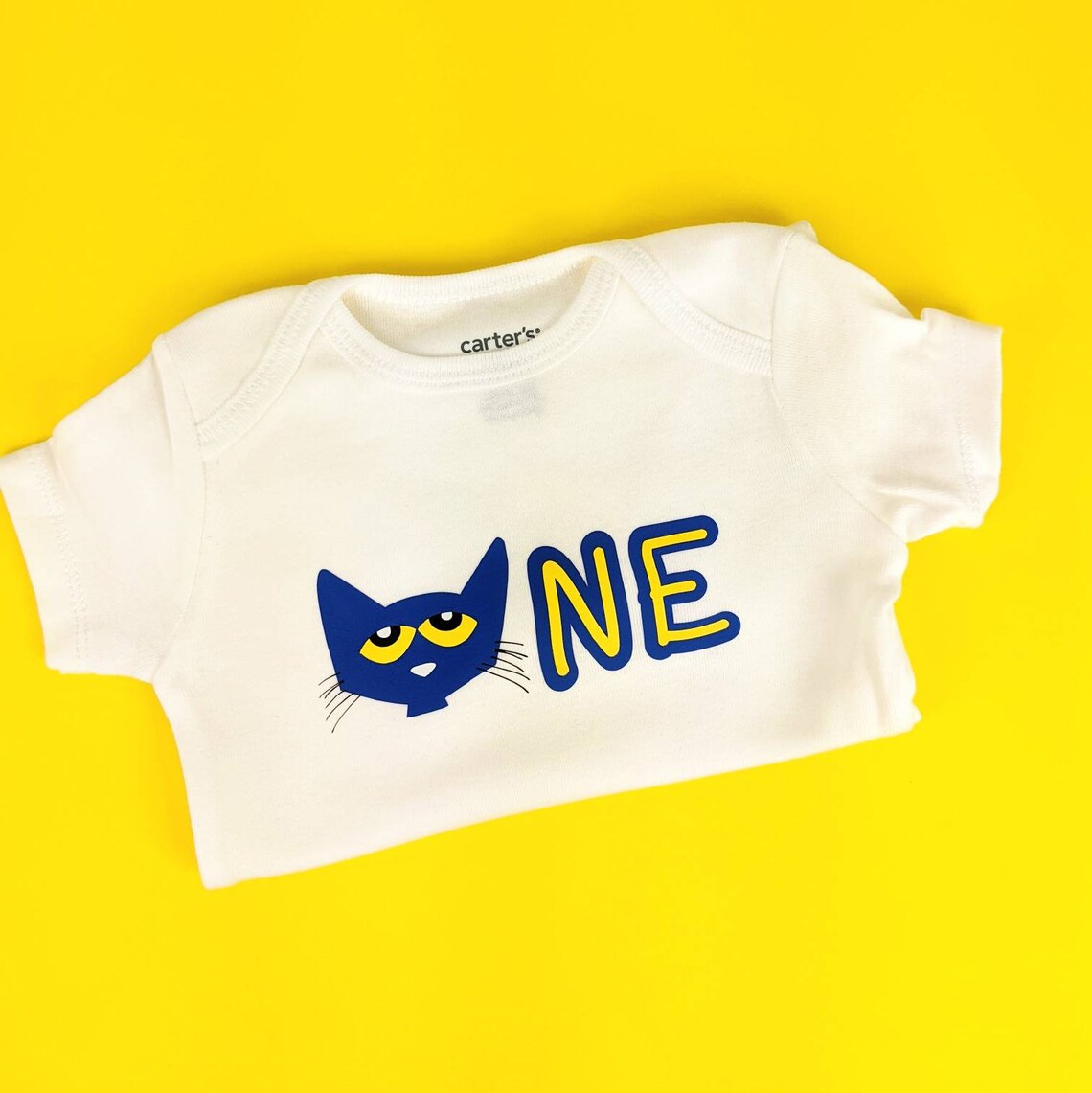 Groovy Blue Cat Onesie First Birthday Onesie First Etsy