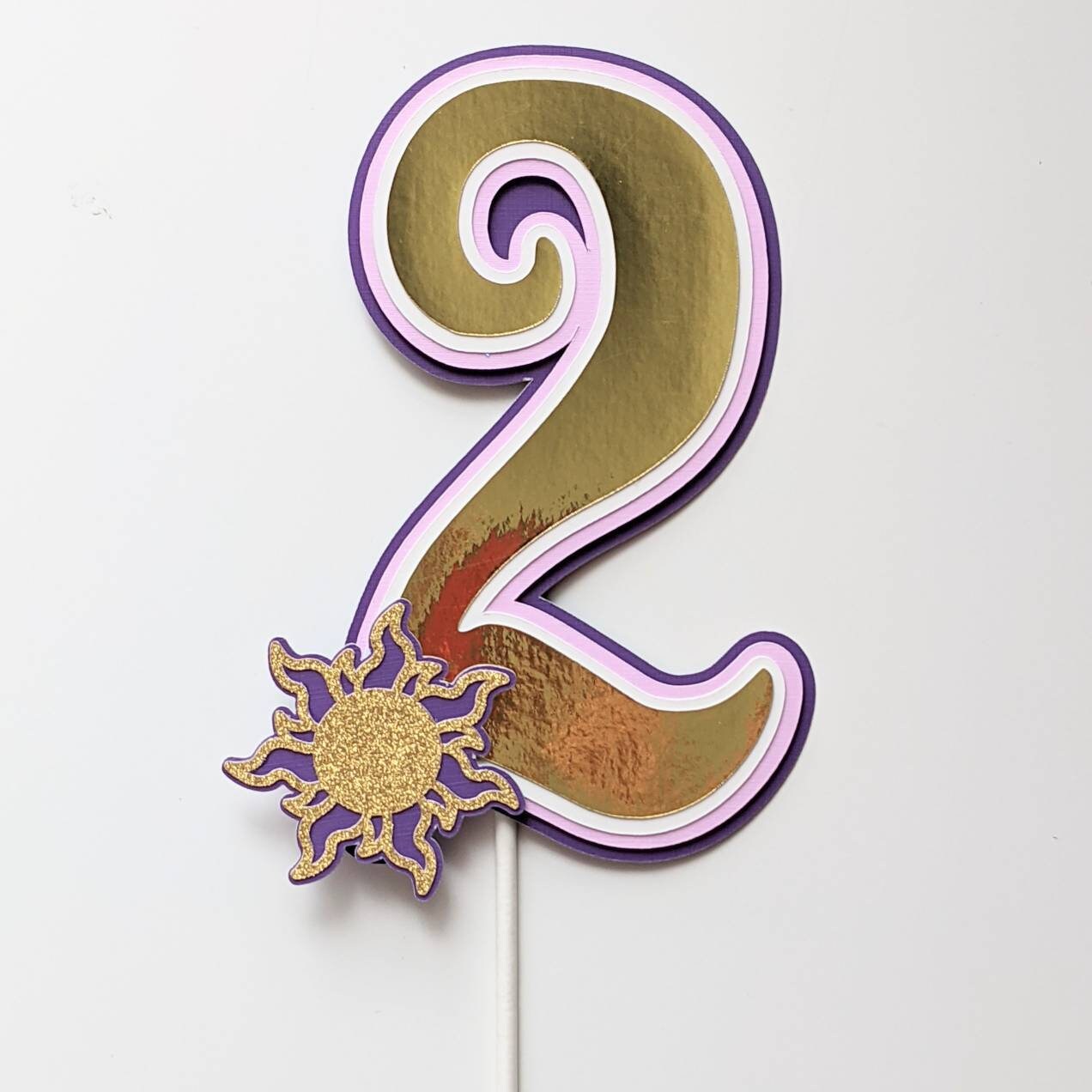 Tangled Numbers Tangled Number Age Cake Topper - Rapunzel Birthday Party- Tangled Party ...