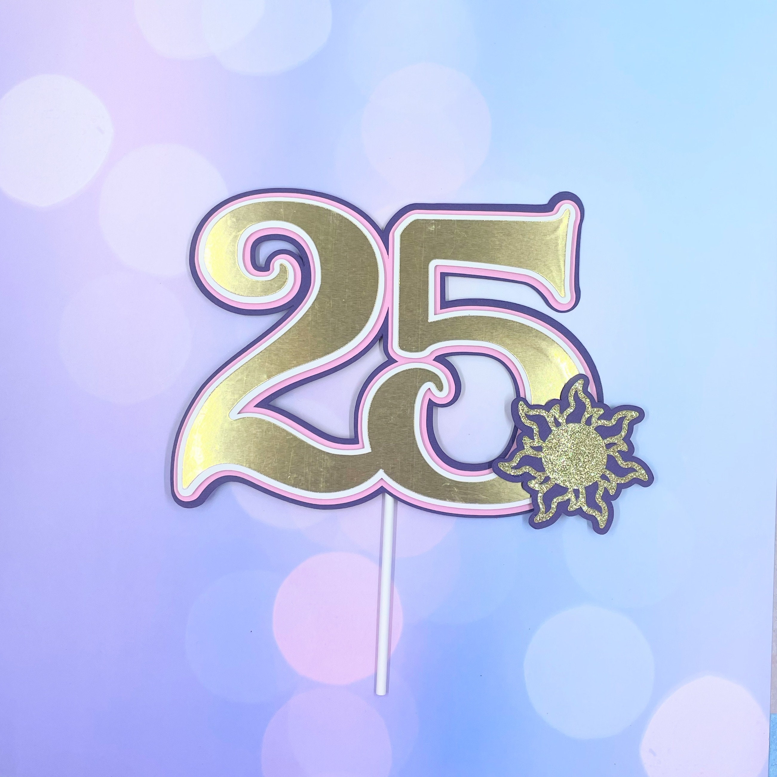 Tangled Numbers Tangled Number Age Cake Topper - Rapunzel Birthday Party- Tangled Party ...