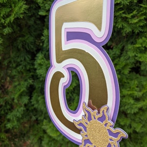 Tangled Numbers Tangled Number Age Cake Topper Rapunzel Birthday Party - Etsy
