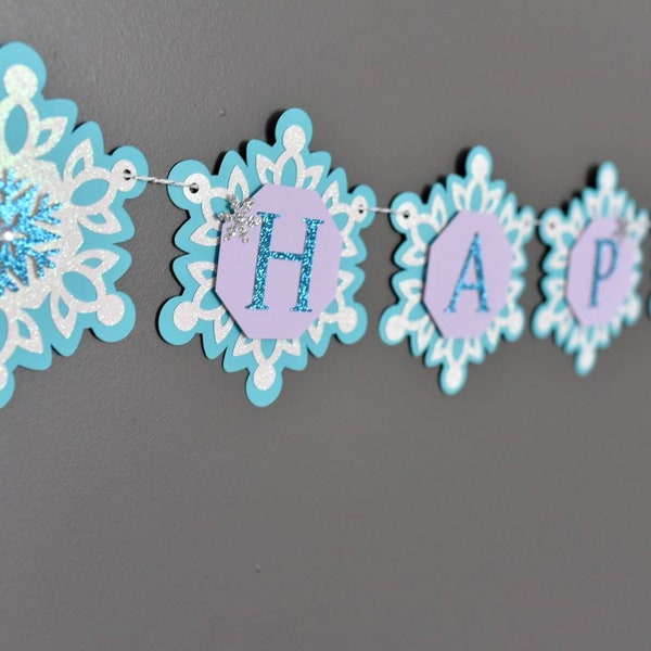 Frozen Birthday Banner perfect for your Frozen Birthday Party - Winter Wonderland Party Decorations/ Frozen Elsa Ana Party decoraciones