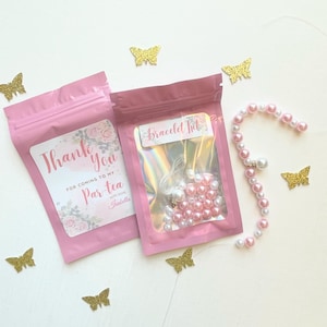 Tea Party Bracelet Kit the perfect customized Party Favor for your Par-Tea Birthday party Teapot Tea cups KIDS Craft Kit Girls goodie bag