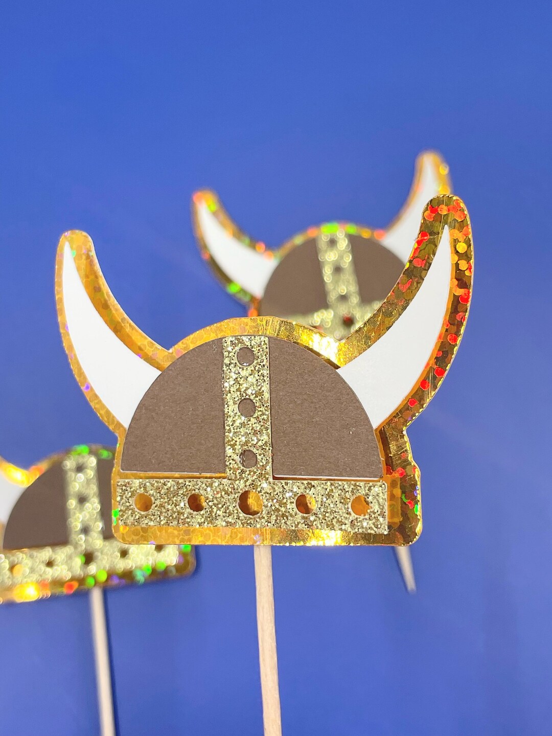 Medieval Viking Hat Cupcake Toppers Are the Perfect Touch for Your Viking Party or Symposia