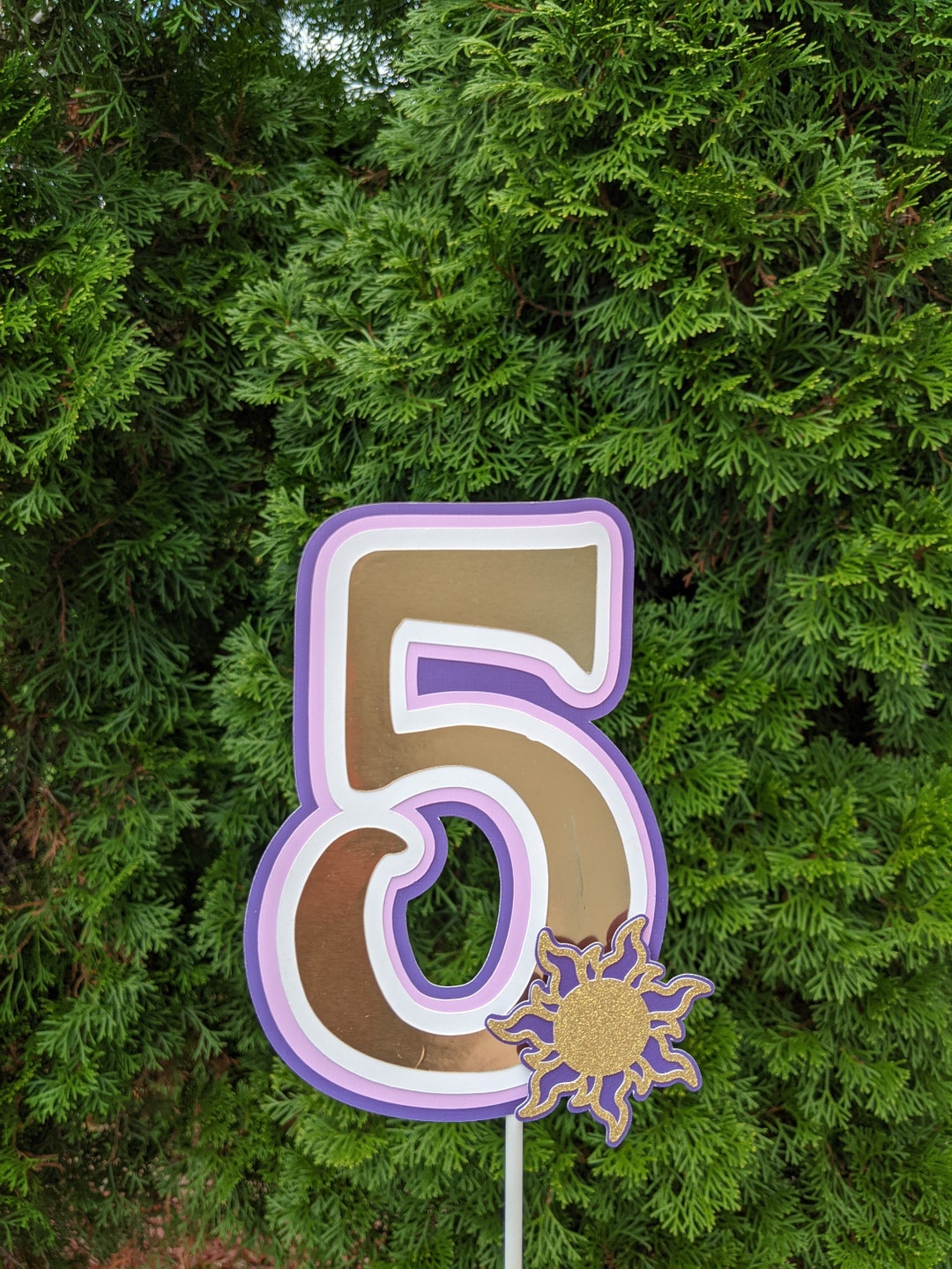 Tangled Numbers Tangled Number Age Cake Topper - Rapunzel Birthday Party- Tangled Party ...