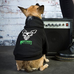 Muttfits Neon Green Dog Hoodie