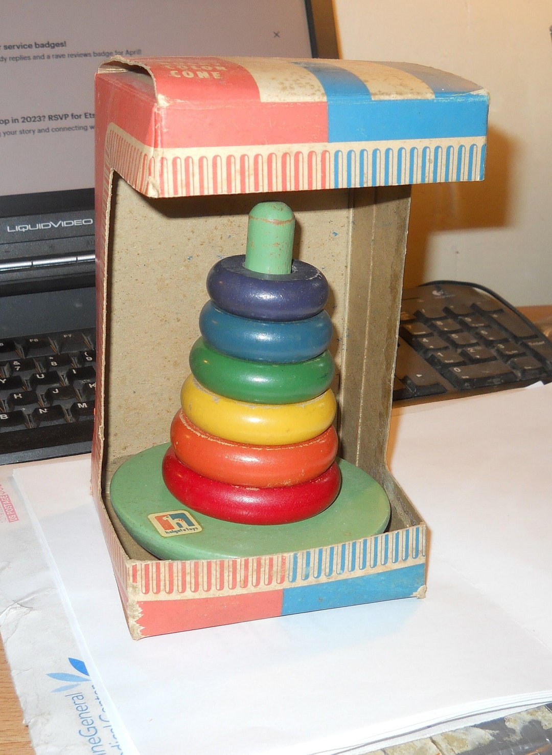 Holgate Brothers Company Rocky Color Cone , Multiple Colored Toy Cone