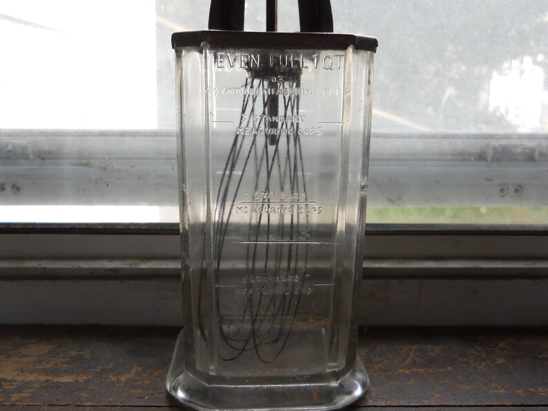 Rare glass jar vintage embossed egg beater new keystone Etsy