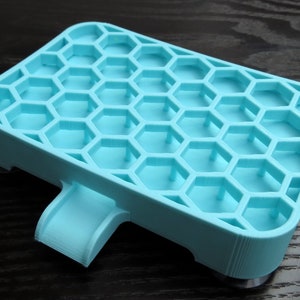 Soap Dish H | Soap Saver | Soap Holder | 3D printed soap dish | Soap dish with drain | Soap dish with suction  | Hexagon