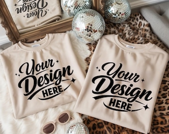Chic Gildan Mockup |  Chic Vibes Flat Lay (Digital Download)