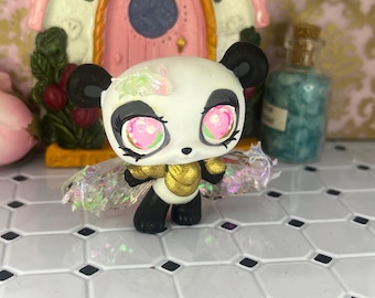 Littlest pet shop lps panda armor fairy fantasy custom