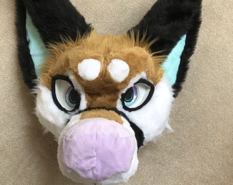 Yukon Shiba Inu Fursuit Head: 3D Eyes, Packable Nose