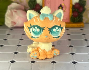 Lps littlest pet shop custom orange Himalayan cat