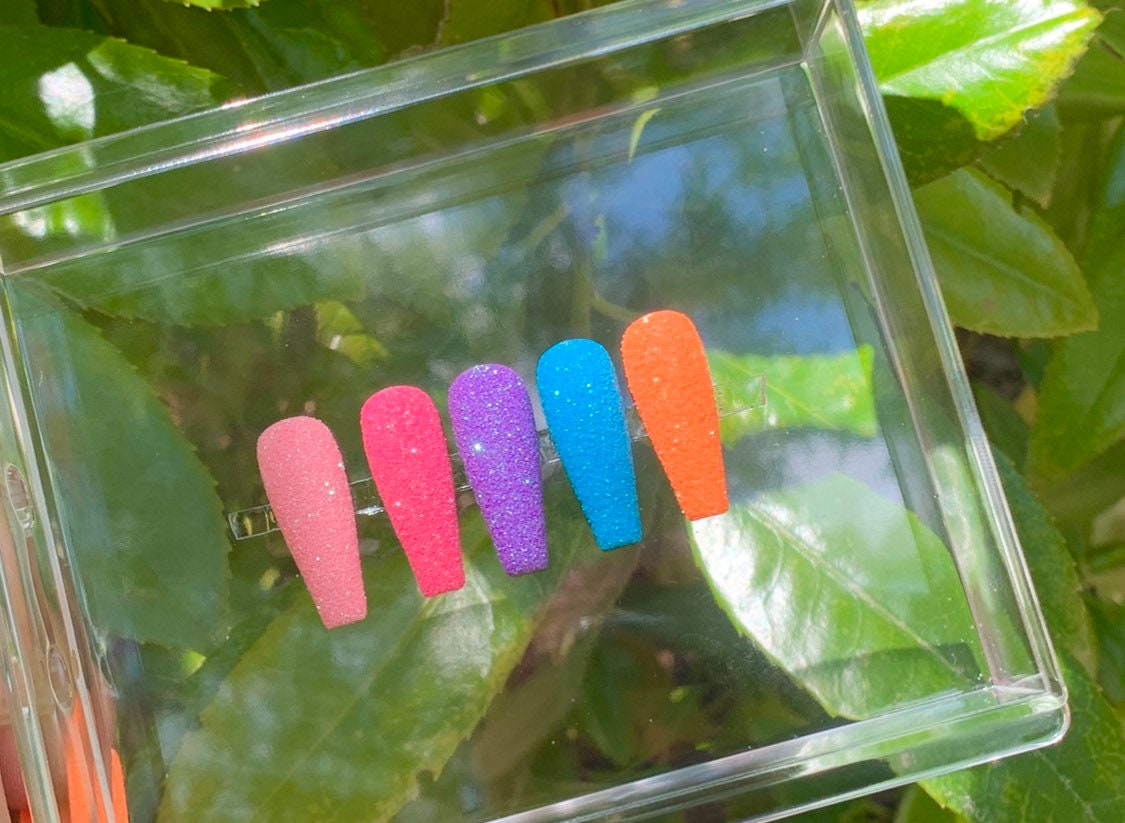 Sugar Baby Set Multiple Color Options Fake Nails Press | Etsy