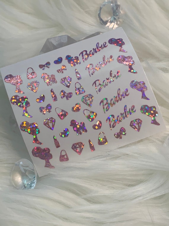 Barbie Vinyl Nail Decals Nail Art Accessory Gift For Her Etsy