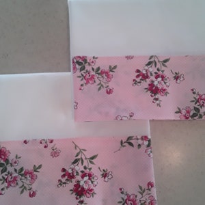 Roses! 100% Cotton Full/Queen Size Pair of Pillowcases