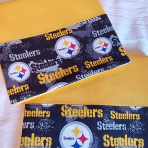 Pittsburgh Steelers Football 100% Cotton Full/Queen Size Pair of Pillowcases