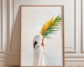 Jesus Triumphal Entry Into Jerusalem Print, Palm Sunday Wall Art ...