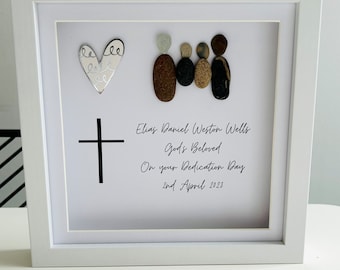 Stunning handmade Baptism gift - personalised - baby child newborn baptised church - sibling baptism - white - cross - Jesus Christ