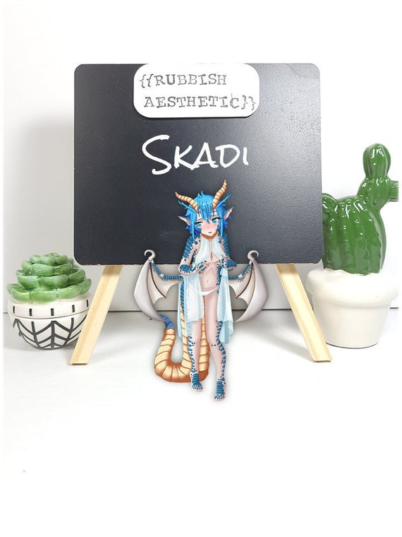 Skadi Dragonfeldt  Anime monsters, Anime character design, Cute dragons